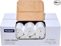 20-30 Gallon Trash Can Liners, 500 Count High Density Garbage Bags, 30'' x 37'', Clear, for Outdoor, Bathroom, Office, Recycling, Janitoria, Commercial and Industrial Use