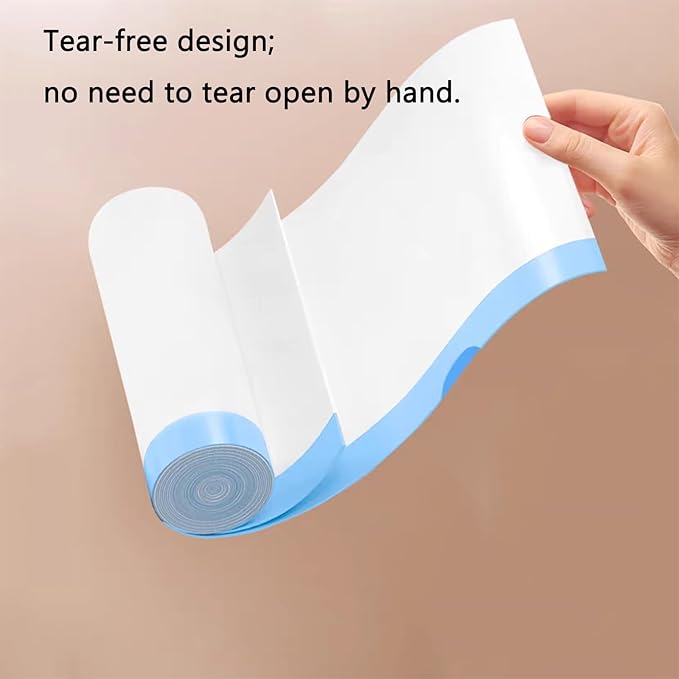 15 Gallon white drawstring trash bags, No tear open large floral scent garbage bag,Ultra thickened plastic for tall kitchen,Office,Living room Commercial Use 26x30 inches