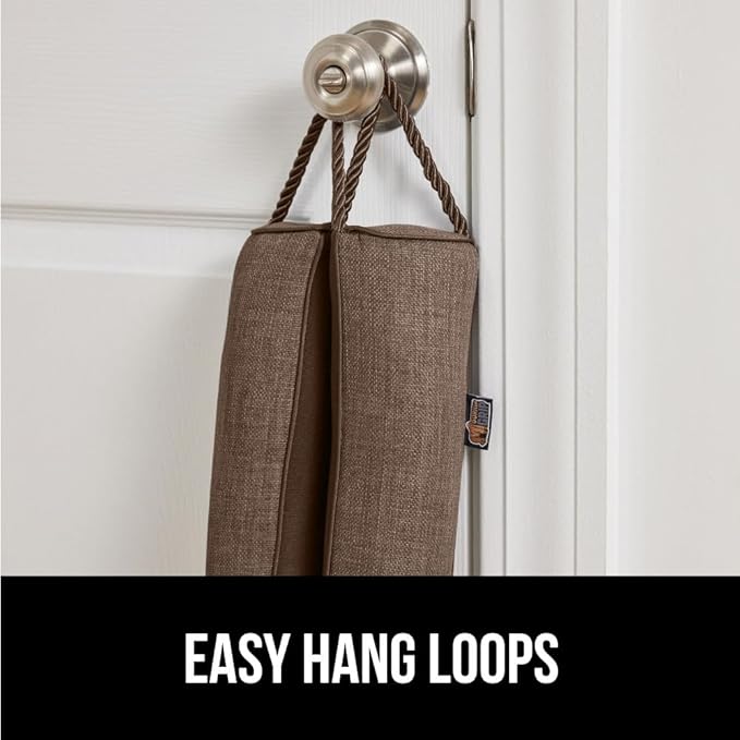 GORILLA GRIP Door Draft Stopper for Bottom of Doors, Weather Stripping Seal Blocks Hot Air, Noise, Bugs, Keeps Cold AC in, Sound Proofing Easy Install Gap Filler, Home Essentials, 36 Inch, Brown