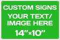 Personalized Aluminum Weatherproof Metal Signs - Multiple Sizes, Custom Text & Picture, Hazard, Garden, Custom Door Signs