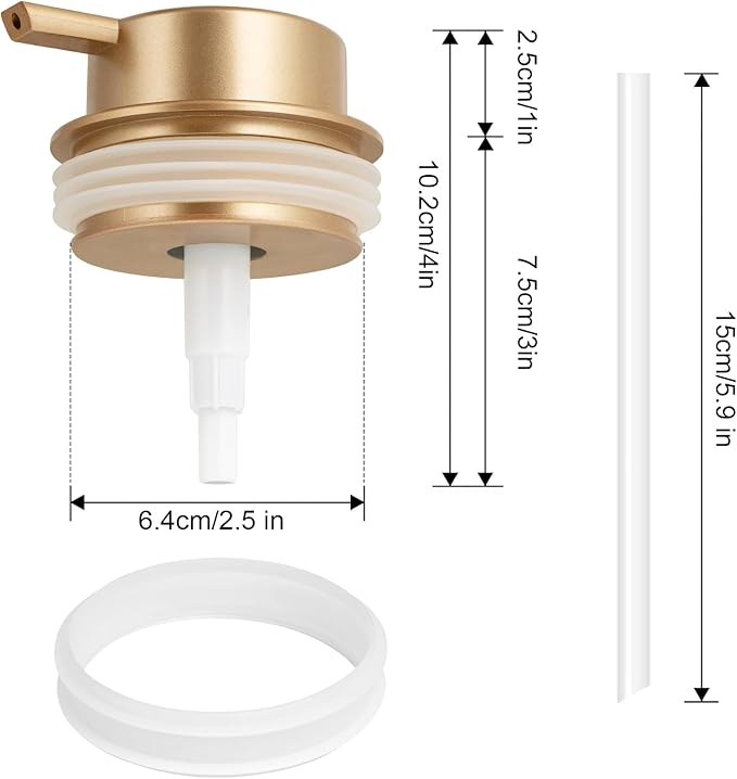Liquid Soap Dispenser Pump 2pcsHead Replacement Spare Plastic Pump Bathroom Countertop