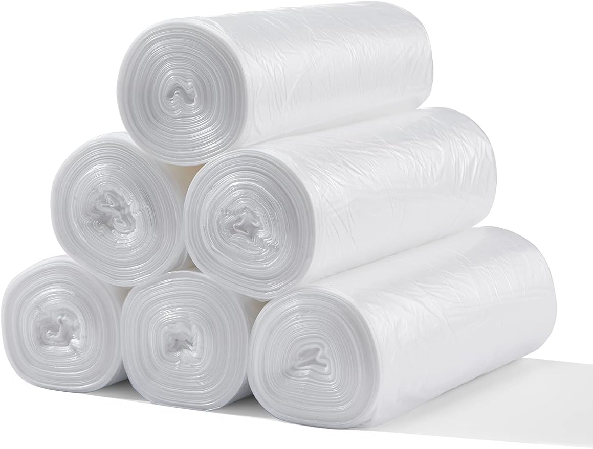 TYPLASTICS 20-30 Gallon Clear Trash Can Liners - 30" x 37" - High Density Garbage Bags - Case of 500 - Multipurpose for Office, Outdoor, Recycling, Industrial and Commercial