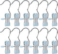 15/30/50Pcs Upgrade Double Head Clamp Dipped Clothespin for Laundry Hooks with Clips, Boot Holder, Hanging Clips, Portable Multifunctional Hangers Single Clip Space Saving for Jeans, Hats (50, Blue)