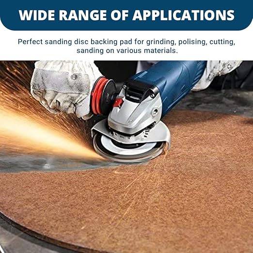 Benchmark Abrasives 7 Inch Sanding Disc Backing Pads, Resin Fiber Disc Polishing Pad for Grinding, Sanding, Stripping on Wood, Metal, 7/8" Arbor - Angle Grinder Attachments - Grinder Sanding Pad