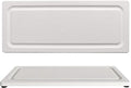 2 PCS Fast-Drying Stone Trays for Bathroom Sink & Kitchen Counter, Water Absorbing Diatomite Sink Coasters, Vanity Tray, Hand Soap Holder with Anti-Skid Pads (11" x 4.7" White)