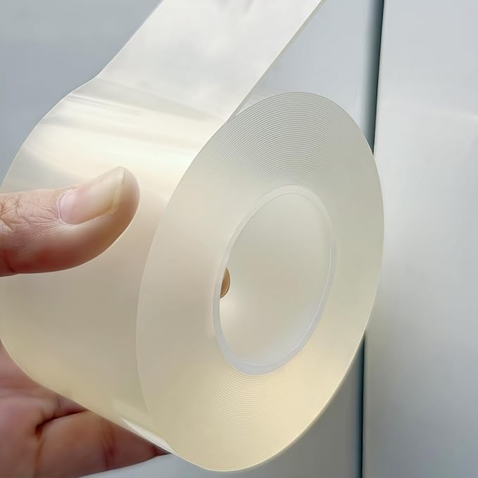 Window Weather Sealing Tape 2 in x 33 FT Weather Stripping Weatherproof Draft Stopper Clear Window Insulation Tape for Doors Windows Garages RVs Energy Saving Kit