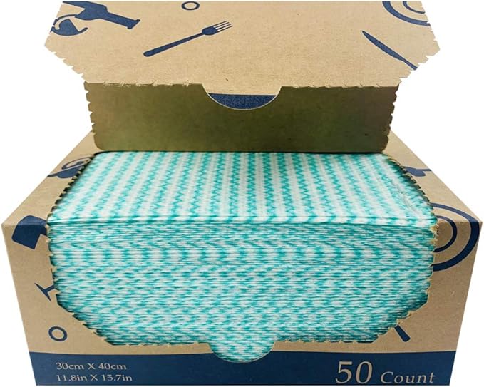 Heavy Duty Wipes Dish Cloths 50Pieces Reusable Wipes Multi-use Cleaning Cloths Towels