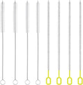 8-Piece Straw Cleaner Brush Set for Cleaning Straws - (4-Size) Extra Long Nylon Pipe Cleaners, Reusable Straw Cleaning Brush for Stanley Tumbler, Sippy Cup, Baby Bottle and Tubes (Type B)