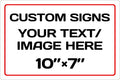 Personalized Aluminum Weatherproof Metal Sign - Multiple Sizes, Custom Text & Picture, Hazard, Garden, Custom Door Sign