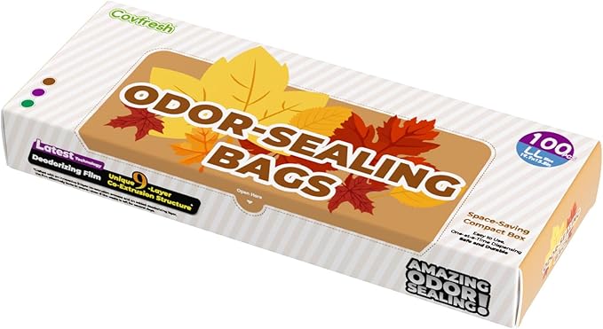 Odor Sealing Small Trash Bags Home & Food Use XL-100 Count Disposable Bags, Durable and Unscented (Color:Brown)