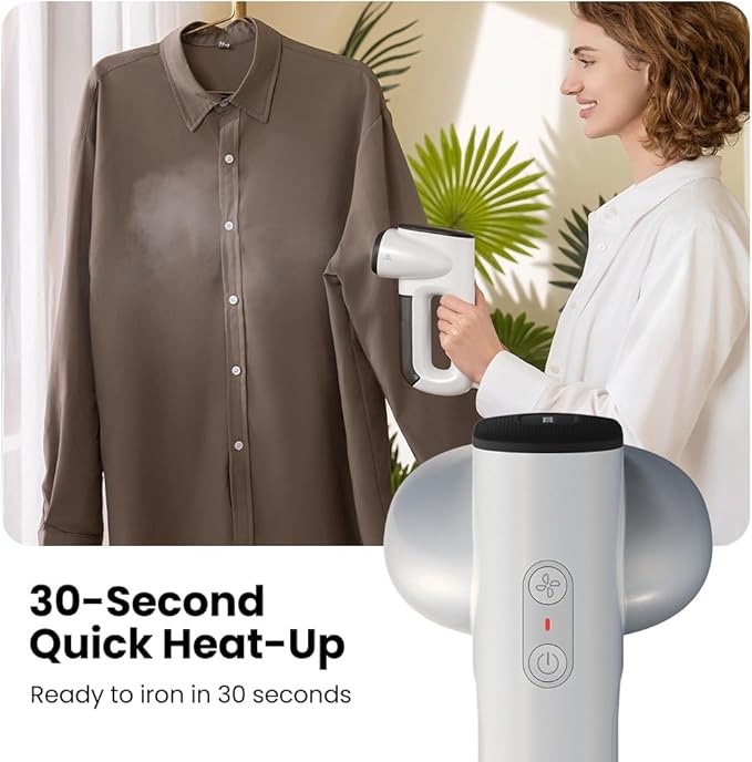 Neakasa Magic 1 Vacuum Steamer, Handheld Travel Garment Steamer for Clothes, 2300Pa Suction for Clothes Grips, Steamer Iron 2 In 1 (for 110-120V Use)