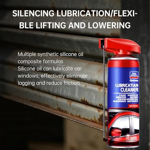 Glodway Specialist Silicone Lubricant Spary,Garage Door Lubricant Oil,with Smart Straw Sprays 2 Ways,for Door Higne,Bike,Sewing Machine,Metal Parts,10 OZ（Pack 3）