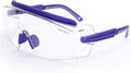 UKNOW Safety Goggles Over Glasses, Safety Glasses Anti Fog Wraparound Eye Protection, Protective Eyewear ANSI Z87.1