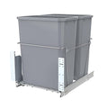 Double Pull-Out Trash Can for Under Kitchen Cabinets Include Double 35QT Trash Bin Doesn't Include Door Fittings, Bottom-Mount Recycling Bin