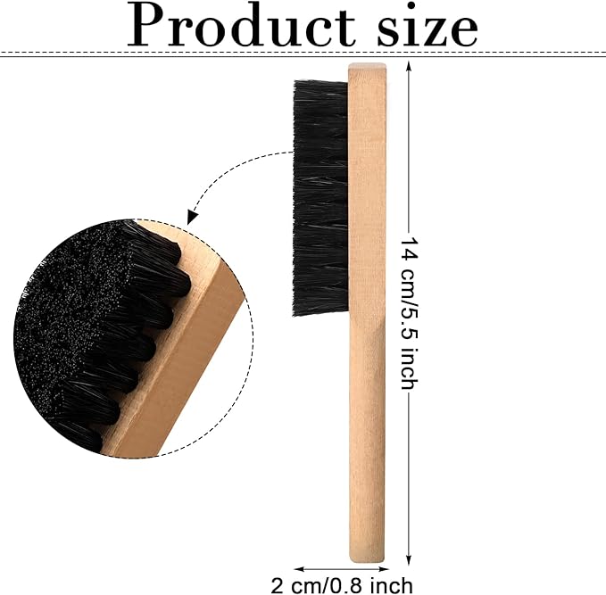 3 Pcs Laundry Stain Brush Soft Bristle Brush Velvet Furniture with Wooden Handle Stain Tool for Household Cleaning Carpet Furniture Laundry Supplies