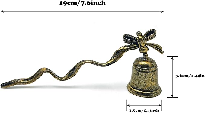 ZOOYOO Candle Snuffer,Vintage Candle Extinguisher Snuffers with Long Handle,Unique Candle Tool for Putting Out Extinguishing Candle Wick Flame Safely