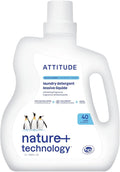 ATTITUDE Liquid Laundry Detergent, EWG Verified, HE Compatible, Plant-Based & Vegan, Natural Laundry Soap, Wildflowers Scent, 40 Loads, 67.6 Fl Oz