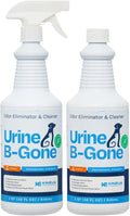 KINZUA ENVIRONMENTAL Urine B-Gone, Professional Enzyme Odor Eliminator & Pet Stain Remover, Human, Cat & Dog Urine Cleaner, Effective on Laundry, Carpets & More, Citrus Scent, 32oz, Pack of Two