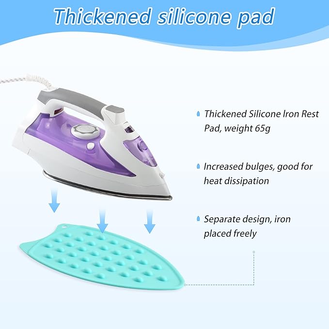 Ironing Mat Portable Ironing Pad Ironing Blanket for Table Top Heat Resistance Double-Side Using Travel Large 47.2 x 27.6 Inch Foldable Lightweight Cute Flower