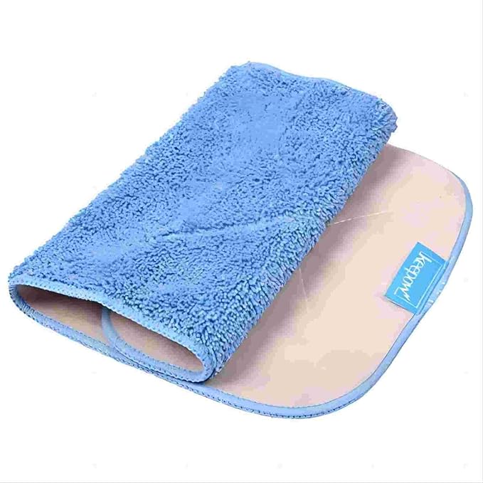KEEPOW Microfiber Mop Cloth Refills Compatible with MR.SIGA Professional Microfiber Mop, 5 Pack Reusable Flat Mop Refills for Hardwood, Laminate, Tile Floor Cleaning