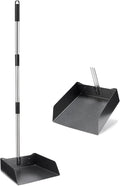 Yangbaga Dust Pans with Long Handle - 39” Heavy Duty Metal Upright Dustpan - Long Handled Stand Up Dustpans - Best Dustpans for Home/Lobby/Shop/Garage/Yard