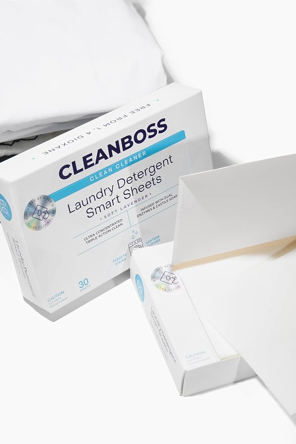 CleanBoss Laundry Detergent Smart Sheets - 30 Sheets
