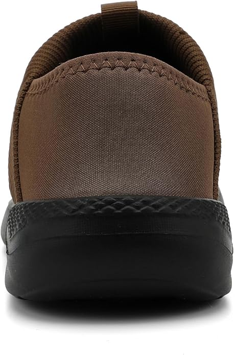 KUBUA Slippers for Men and Womens Indoor House Shoes Plush Slip on Outdoor Garden Loafers