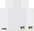 Kuyal Office Chair Mat for Carpet, 2 Pack 45x53 Clear Heavy Duty Computer Chair Mat with Lip, Under Desk Protector Carpeted Floors Mat, Easy Chair Movement,Ship Flat