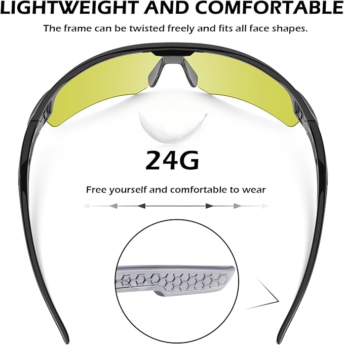 OXG 12 Pack Safety Glasses for Men Women, ANSI Z87.1 Safety Goggles Impact Resistant Protective Eyewear for Work, Outdoor