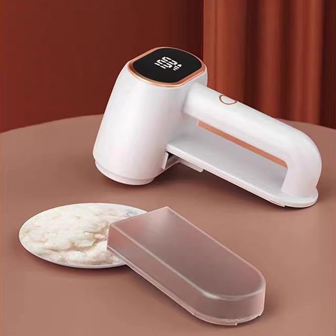 Dual-Head Fabric Shaver, Rechargeable Electric Lint Remover, 3-Speed Lint Shaver & 165ml Large Capacity Dust Box, Fuzz Remover for Wool, Coat, Couch, Furniture