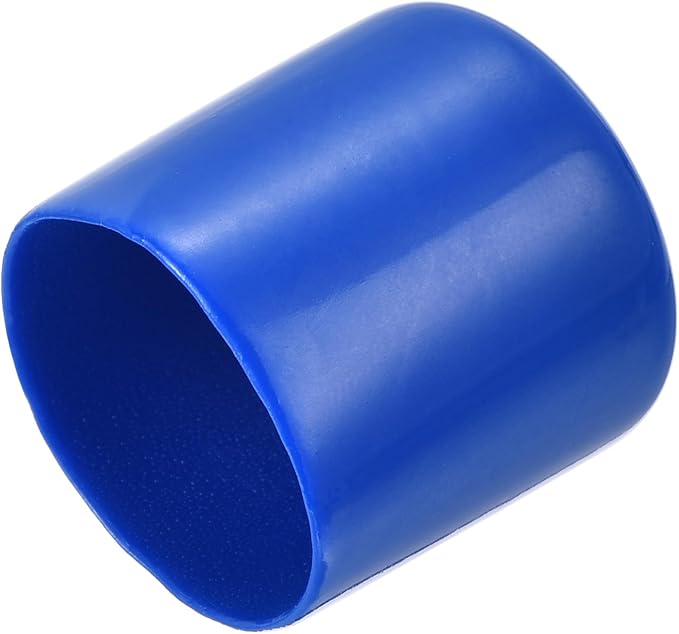 uxcell 20pcs Rubber End Caps 30mm ID Vinyl PVC Round Tube Bolt Cap Cover Screw Thread Protectors Blue