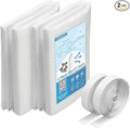 UCINNOVATE 32Ft² MERV 13 AC Vent Filters Kit, 2 Pack 20"x117" Cut to Size Air Filter Material with 125" Installation Tape, Electrostatic Vent Filters for Home Floor HVAC Heating Intake Registers