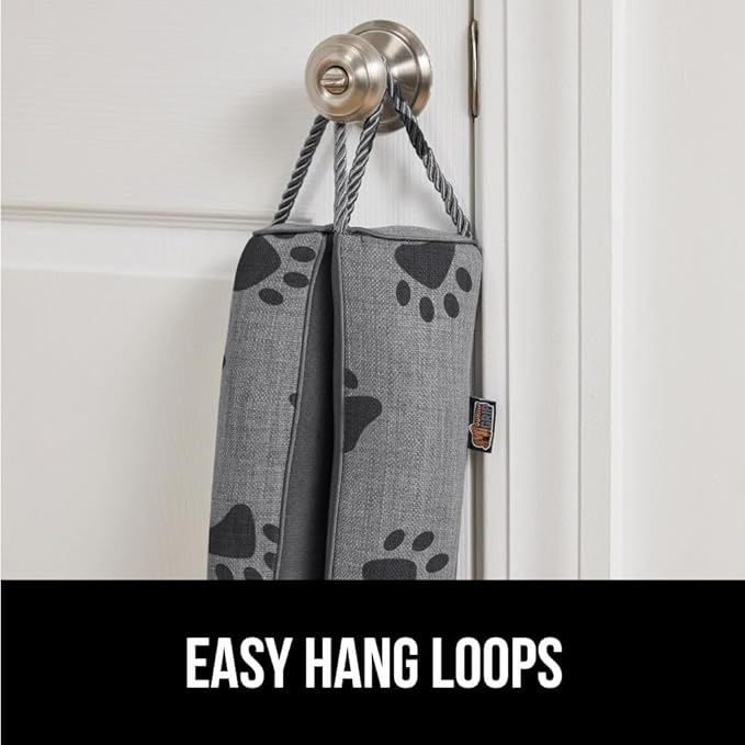 GORILLA GRIP Door Draft Stopper for Bottom of Doors, Weather Stripping Seal Blocks Hot Air, Noise, Bugs, Keeps Cold AC in, Sound Proofing Easy Install Gap Filler, Home Essentials, 36 Inch, Paws