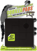 Slipstick GorillaPads 4 Inch Non Slip Furniture Gripper Pads (Pre-Scored to Cut to Size) Stops Sliding and Protects All Hard Floor Surfaces, Optional Self-Stick Adhesive, Square, CB140