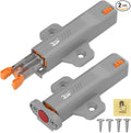 Jiayi Strong Heavy Duty Push Latch, Non-Magnetic RV Hidden Door Cabinet Latches, 2 Pack Push Release Press Out Touch Catch for Door Closure, Push to Open Kitchen Cabinet Hardware