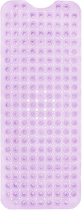 ENKOSI Bath Mat - Large Non Slip Bathtub & Shower Mat - Extra Long 40 x 16 Inch Bathroom Mats for Tub Nonslip Anti Slip Bathmats (40x16 Clear Purple 1-Pack)