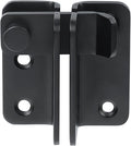 Alise Flip Latch,Gate Latches Slide Bolt Latch Safety Door Lock Catch for Barn Cabinet Pet Cage Wood Fence Bathroom Garage Window,SUS304 Stainless Steel Gate Hardware Locks,Matte Black,MS5009-B