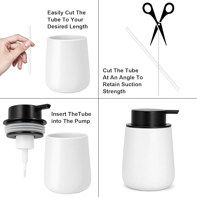 Foam Soap Dispenser Pump 2pcsHead Replacement Spare Plastic Pump Bathroom Countertop