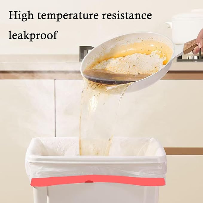 Trash Bags 17-18 Gallon Drawstring Garbage 26x33 inches Heavy Duty Plastic Garbage Bags for Household Kitchen Bedroom Bathroom Living room Office Restaurant Thickened Stretchy (108 Count)