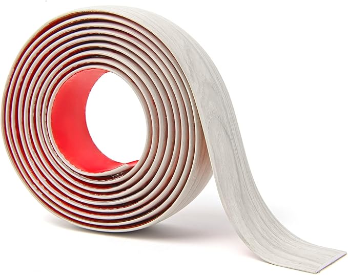 Art3d Self Adhesive Vinyl Floor Transition Strip, Laminate Floor Strip Floor Flat Divider Strip for Joining Floor Gaps,Carpet Threshold Transition,Floor Tiles (4 FT, 1.57in, White-Washed)