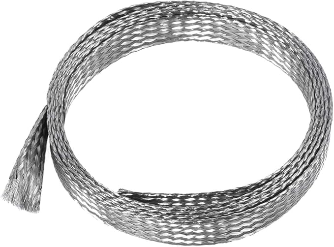 uxcell 3.3Ft - 15/32 Inch 304 Stainless Steel Sleeving Expandable Hose Cover