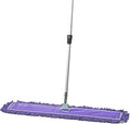 36 Inch Purple Commercial Dust Mop & Floor Sweeper with Extendable Handle – Mop for Hardwood, Tile, and Concrete Floor Cleaning