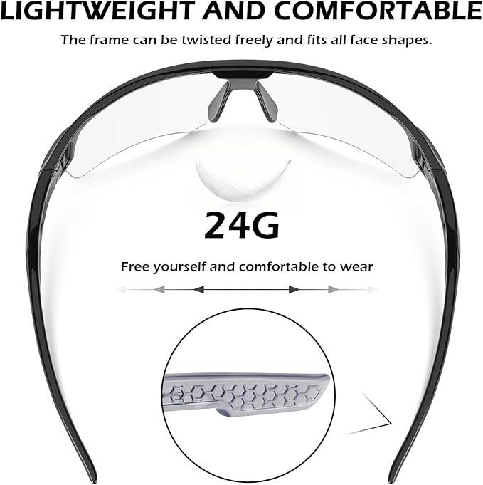 OXG 12 Pack Safety Glasses for Men Women, ANSI Z87.1 Safety Goggles Impact Resistant Protective Eyewear for Work, Outdoor