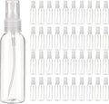 uxcell 100Pack Spray Bottles, 2Oz/60ML Reusable Clear Empty Mist Plastic Mini Travel Bottle Set,Small Refillable Liquid Containers for Household Use, Essential Oil, Cleaning (Transparent)
