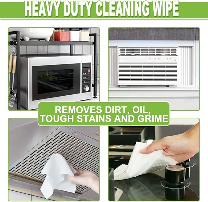 Air Jungles All Purpose Car and Home Cleaning Wipes 70 Count, Extra Large 8" x 10" Heavy Duty for Car Interior Vinyl, Kitchen, Bathroom, Furniture, Tool