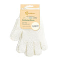 Evridwear Exfoliating Dual Texture Bath Gloves for Shower, Spa, Massage and Body Scrubs, Dead Skin Cell Remover, Gloves with Hanging Loop (1 Pair Light Glove)