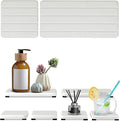 6PCS Fast Drying Diatomite Stone Sink Tray, Stone Drying Tray for Bathroom Counter, Stones Soap Trays for Kitchen Sink, Water Absorbing Coasters, Diatomite Soap Dish, Water Absorbing Stones Trays