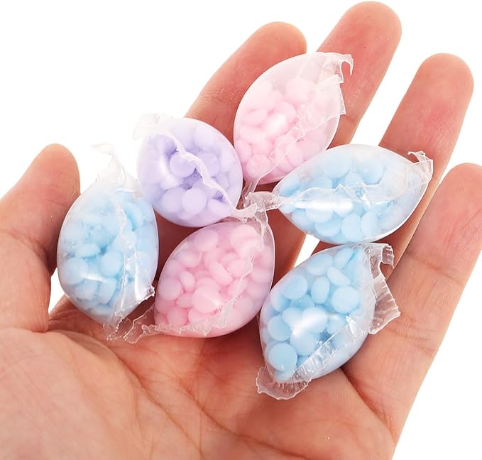 Artibetter Laundry Scent Booster Beads 50pcs In-Wash Fragrance Booster Laundry Freshener Beads Fabric Softener for Washer (Mixed Color)