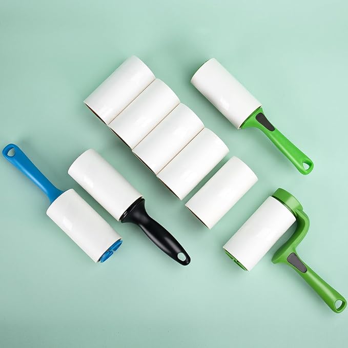 4.6 inch Lint Roller Refills Only for Evercare Giant Lint Rollers for Pet Hair Extreme Stick Refills 5 Rolls 60 Sheets per Roll Total 300 Sheets