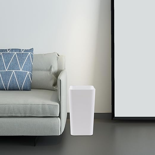 Xyskin 3 Pack Plastic Trash Wastebasket, Garbage Cans, Deskside Garbage Bin, White, 4.5 Gallon
